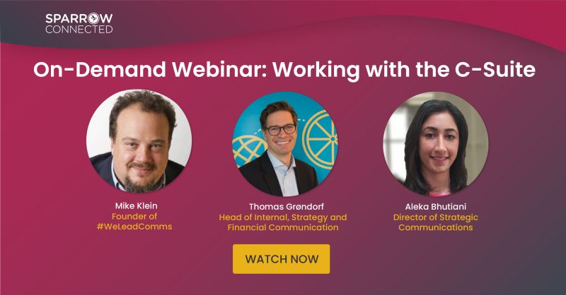SparrowConnect's tweet photo. How can internal comms pros get their voices heard by the C-suite? Find out on our latest webinar. Watch on demand today.
https://t.co/qMPKSRvSBE
#communication #internalcomms #internalcommunication #internalcommunications #strategy #commstrategy #webinar #leadership https://t.co/YM07XDp7h2