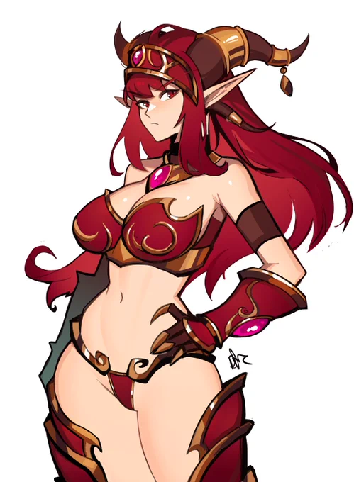 Kinda getting excited for Dragonflight ngl, here's two Alexstraszas for prepatch day 