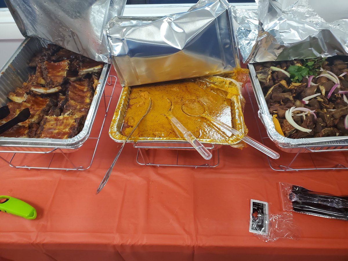 MittlemanEye's tweet photo. #MittlemanEye is celebrating Thanksgiving early with our annual potluck dinner.

Our theme this year is Joy to the World. We're enjoying food from 5 cultures around the world.
• Jamaica
• India
• Cuba
• Haiti
• USA https://t.co/C96uDoLOnQ