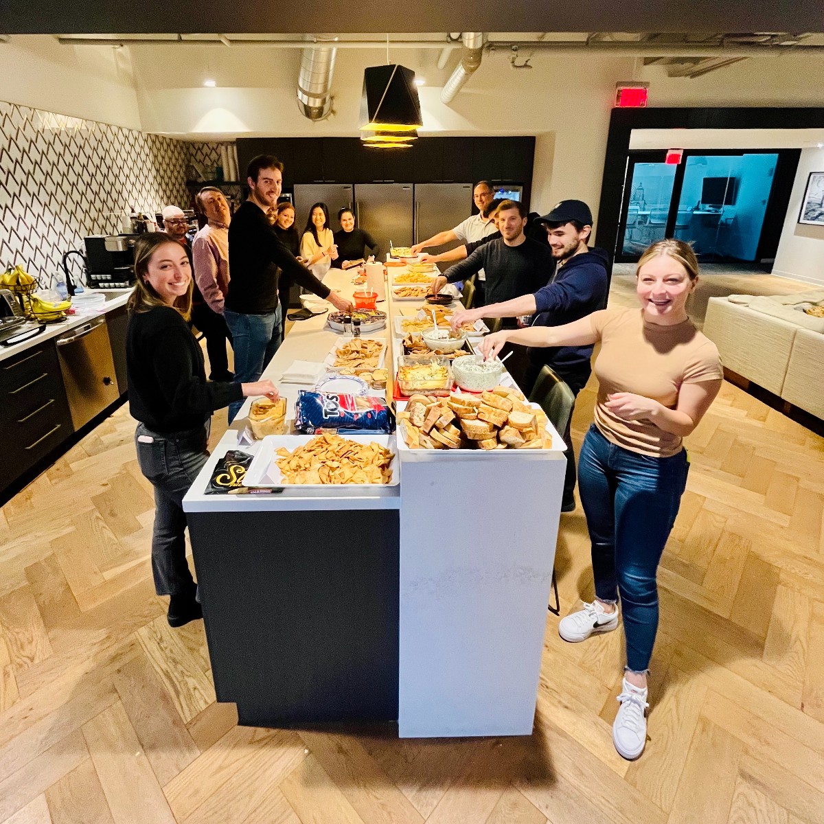 guptamedia's tweet photo. Our annual #DipDay tradition made its official comeback after pausing for two years due to the pandemic. Our team's variety of dips did not disappoint. And, to honor our first Dip Day back in 2009, one recipe always makes it to the table: Nick Guillemette’s Buffalo chicken dip. https://t.co/aUnV6kRkUp
