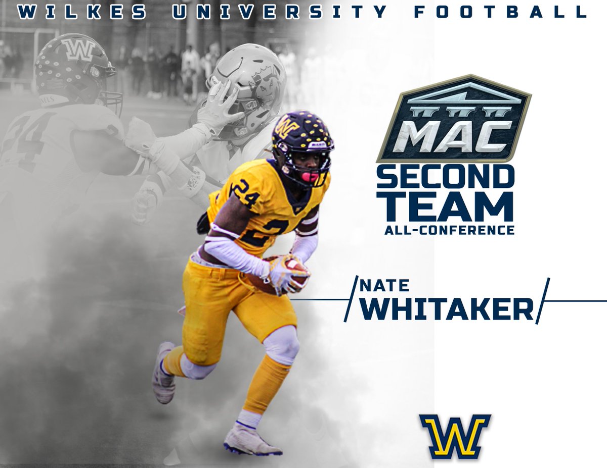 Honored to be represented by Nate Whitaker.
 
Congratulations on the well deserved honor of being named to the 2022 All-Conference football team.

🔗: bit.ly/3GjE7r8

#BeTheChange #WilkesFootball