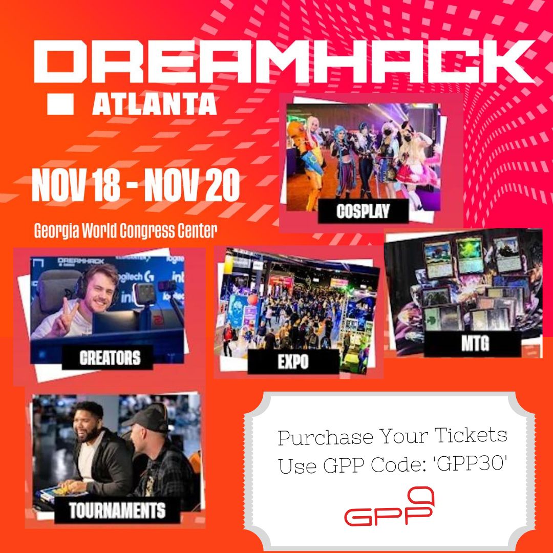 GA_Production's tweet photo. DreamHack creates a world where the gaming community comes to life! A gaming festival with fun for the whole family where you can come to connect, explore, win, play a part, and be yourself!
https://t.co/7O2EjPkKvU
#dreamhackatl #dreamhack #GAMovieMaking #GAscreen #GAFilmBeyo... https://t.co/YFpCyKvBEf