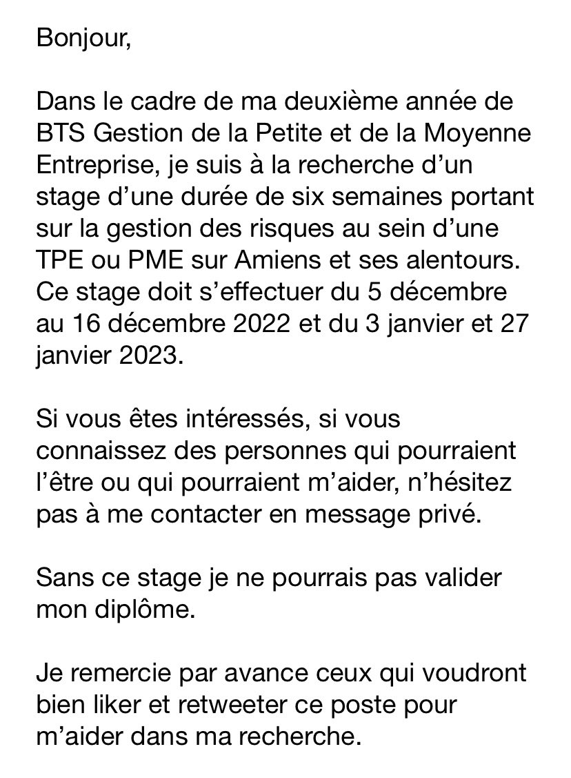 _ambredgt_'s tweet photo. URGENT - RECHERCHE DE STAGE https://t.co/mYoEi8hame