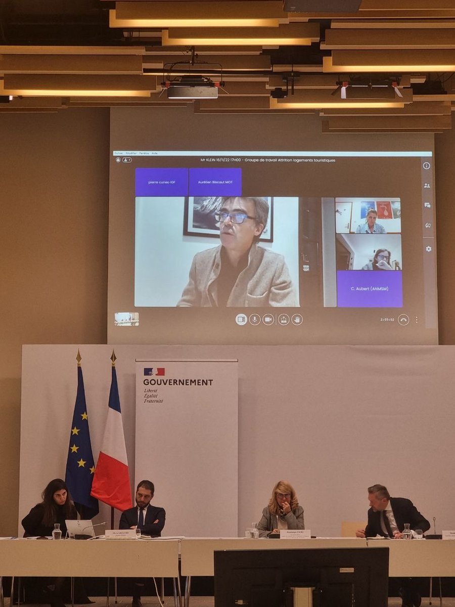 Mobilisation autour des ministres, Dominique Faure, Olivier Klein Olivia Gregoire pour de nouvelles solutions pour le logement permanent en zones touristiques avec ⁦<a href="/XavierRoseren/">Xavier Roseren</a>⁩ ⁦<a href="/JF_Acquaviva/">Jean-Félix Acquaviva</a>⁩ <a href="/MarinaFerrari/">Marina Ferrari</a>  <a href="/N_Evrard/">Nicolas Evrard</a>⁩