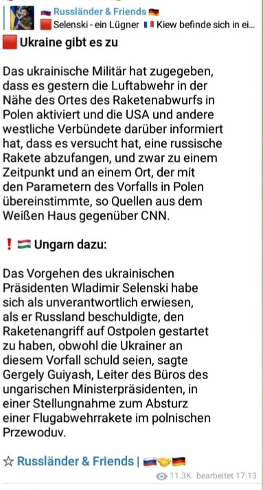 #Ungarn finden Vorgehen von #Selenskyi im Bezug auf Zwischenfall #Polen unverantwortlich?

Sorgen unterschiedl Sichtweisen von #EU Mitgliedsstaaten im Bezug auf #Ukraine für eine Spaltung innerhalb EU?

Was wurde mit den Milliarden Hilfsgelder, die Selenskyi bei FTX verzockt hat?