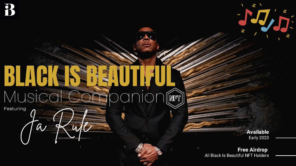 🎉🎙Mic Check🎙🎉

Introducing the Black is Beautiful Musical Companion #NFT featuring <a href="/jarule/">Ja Rule</a> 

#BlackisBeautifulNFT #MusicNFTs #JaRule 🧵