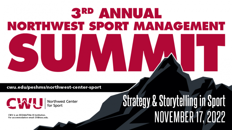 CWU_CEPS's tweet photo. Interested in a career in sports management? The Northwest Sports Management Summit will be held tomorrow at CWU! Register today: https://t.co/RLjlhdct3H https://t.co/vOsBVGwnbW