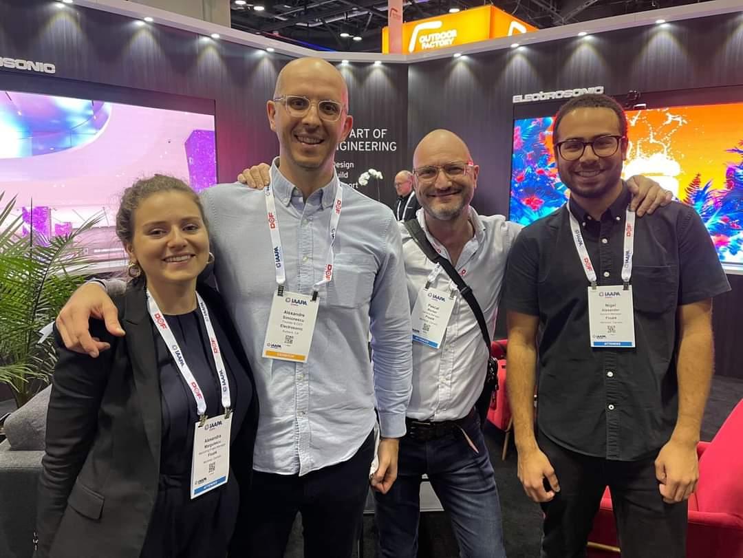 ✨ Feels like TEAM spirit at @iaapahq this week! Come by to check out the motion interactive experience we created for the @ElectrosonicAV booth (#1365) and have a chat with the Float4 crew!