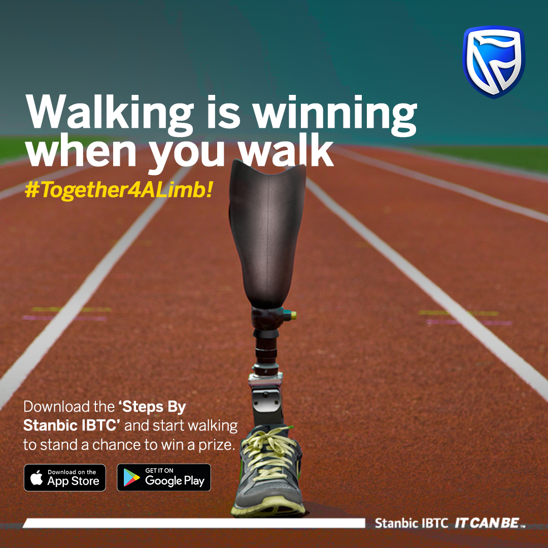 Have you downloaded the #Together4ALimb app yet?

Visit this link to download the app today to win ahead of the walk -  bit.ly/StanbicIBTCTog…

#VirtualT4AL2022
#ITCANBE