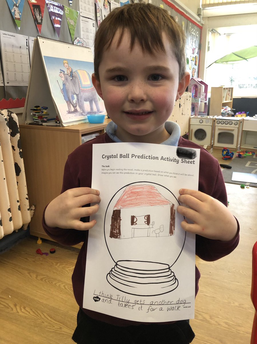 MissScottBPS's tweet photo. P1a read ‘Stuck Inside’ from their Bookbug bags today! 📕 Before we read the story, we used the clues (title, front cover and blurb) to predict what would happen. Here are our fantastic drawings! 😊 @Bookbug_SBT @BookWeekScot @balmuildyps https://t.co/XNV7CWq3rX