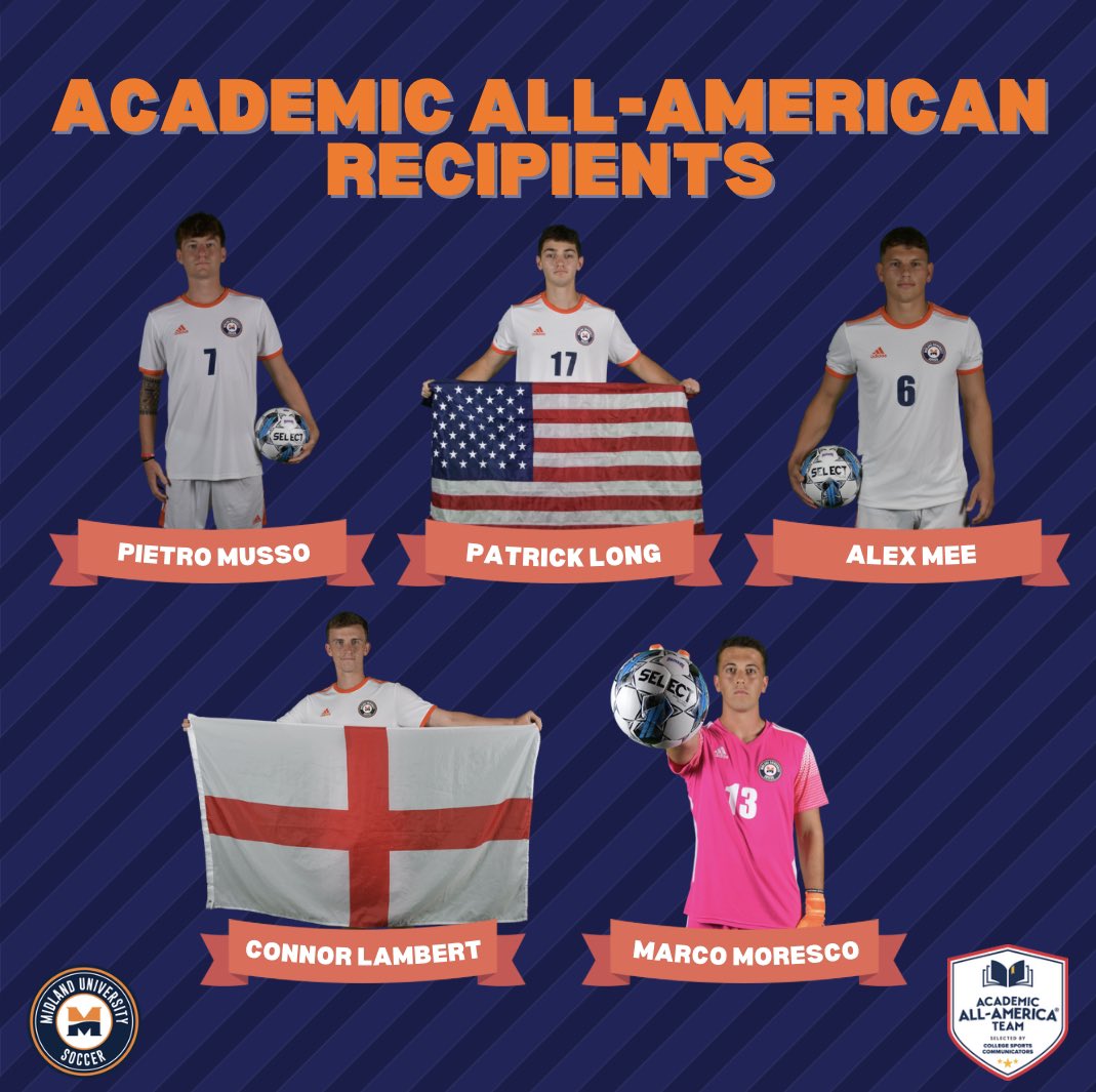 MidlandSoccer's tweet photo. Congratulations to these Warriors for their Academic All-American Awards! 📚✏️ https://t.co/mQlQ84Q2WD