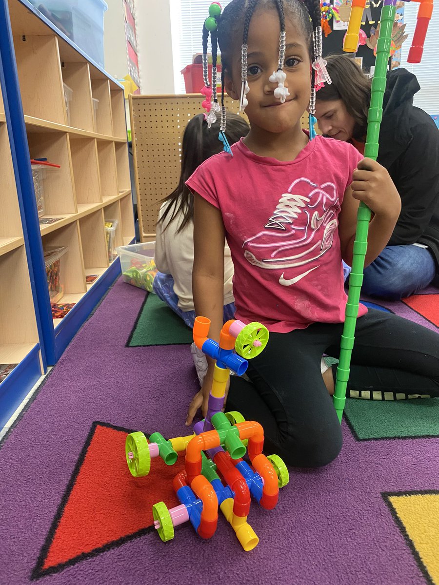 PhilipPreK's tweet photo. Had a few more amazing people purchase STEM activities from my Amazon wishlist! I love how creative the kiddos got today during centers as they worked together to plan and create! #BBOPride https://t.co/M9jKQXNXhD