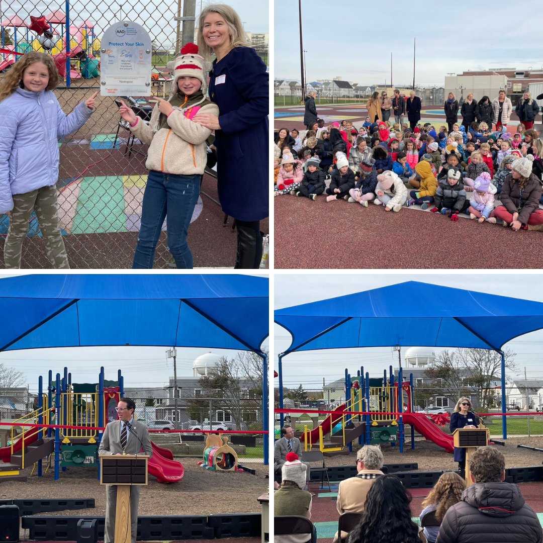 ocprimaryschool's tweet photo. Thank you to all who attended our dedication ceremony for our new shade structure. Thanks to @aadskin, this structure will permanently shade our Preschool/Kindergarten Playground Equipment. We are thrilled to protect our 150 students from the sun’s dangerous UV rays! https://t.co/hXNNg9U0yf