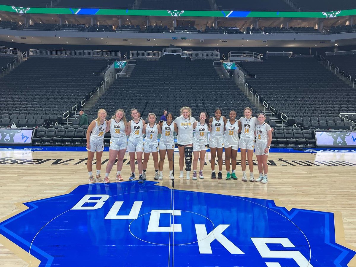 USMathletics's tweet photo. Let’s Go Wildcats! Today the Girls Varsity Basketball team takes on Brookfield Academy in this years Prep Series at Fiserv Forum! 

@usmsocial #WildcatsLead https://t.co/TJxK3tDcCq