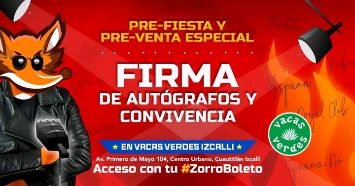 rockandring's tweet photo. Pre-venta y firma de autógrafos de Zorro Music Fest
@_zorro_music_ 
Miercoles 16 de Noviembre a las  18;00 hrs. en Vacas Verdes Izcalli

#ZorroMusicFest 
#vacasverdesizcalli 
#festivales 
#Cuautitlan https://t.co/w67fsbvKWU