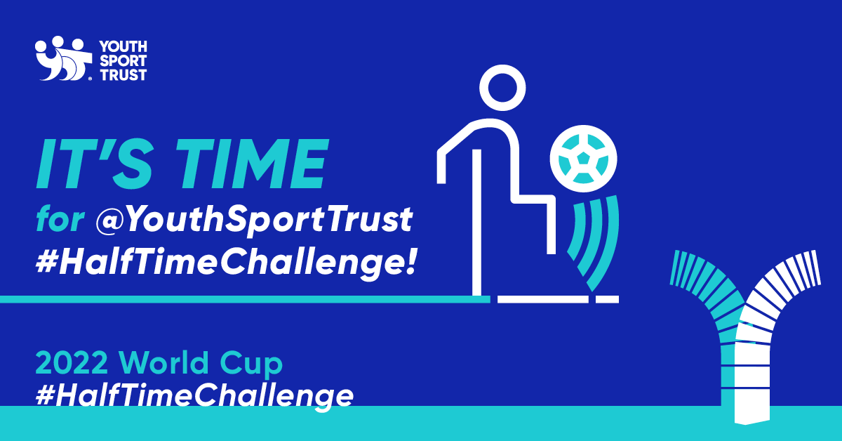 SFDCoalition's tweet photo. ⚽🌍 The #HalfTimeChallenge is here!

@YouthSportTrust is encouraging families to keep active at home &amp; take part in skills challenges during the men's football #WorldCup. Find out more 👉🏽 https://t.co/vsKhVLwJCY #OpenGoal https://t.co/wkRWVawv2R