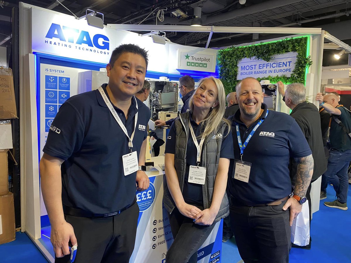 atagheating's tweet photo. It was great to see so many of you at PHEX Chelsea today. If you’re visiting tomorrow pop down to our stand for a product demo and chat with #TeamATAG 
#PHEX2022 #MostEfficient #ATAGHeatingTechnology #PHEXChelsea https://t.co/Os4q9WyTpQ