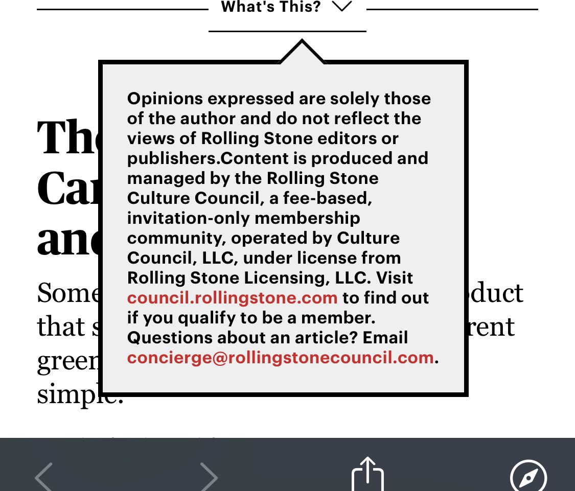 SaraCsit's tweet photo. #feebased = Pay to Play - invited or not @RollingStone & in return they get product placement & a post. Expressed? No. 💰💰💰#cannabisindustry #cannabis https://t.co/vugy8J0qvh