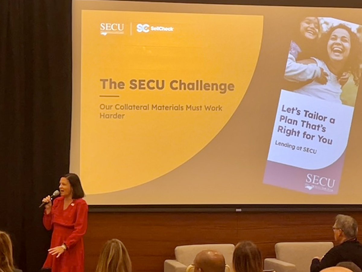 amy_tharrington's tweet photo. Speaking @FinancialBrand forum breakfast in Vegas this morning about the @ncsecu marketing journey and how we can gain greater ROI. #performance #marketing #fbForum #teamSECU #behaviorscience https://t.co/dCeWfXt1hc