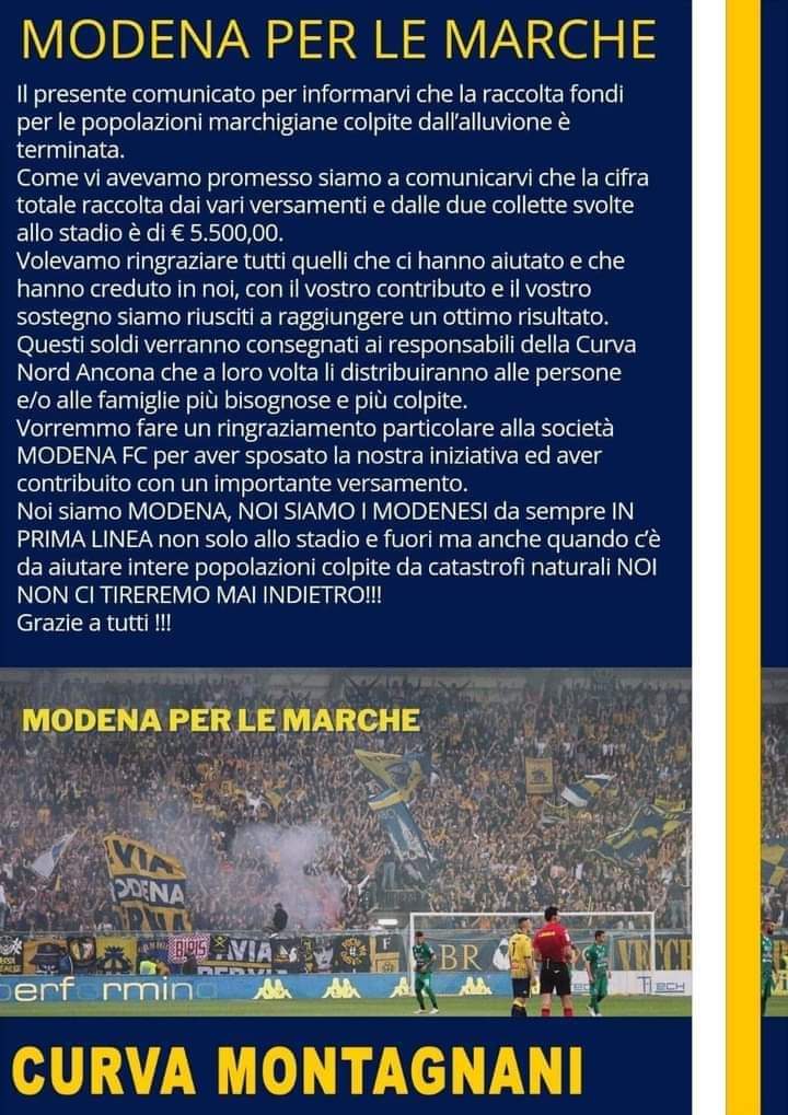 mug1912's tweet photo. Fatti, non parole.
Avanti Modena, Avanti Modenesi!
#aviapervia #modenaperlemarche https://t.co/7ehlZISnby