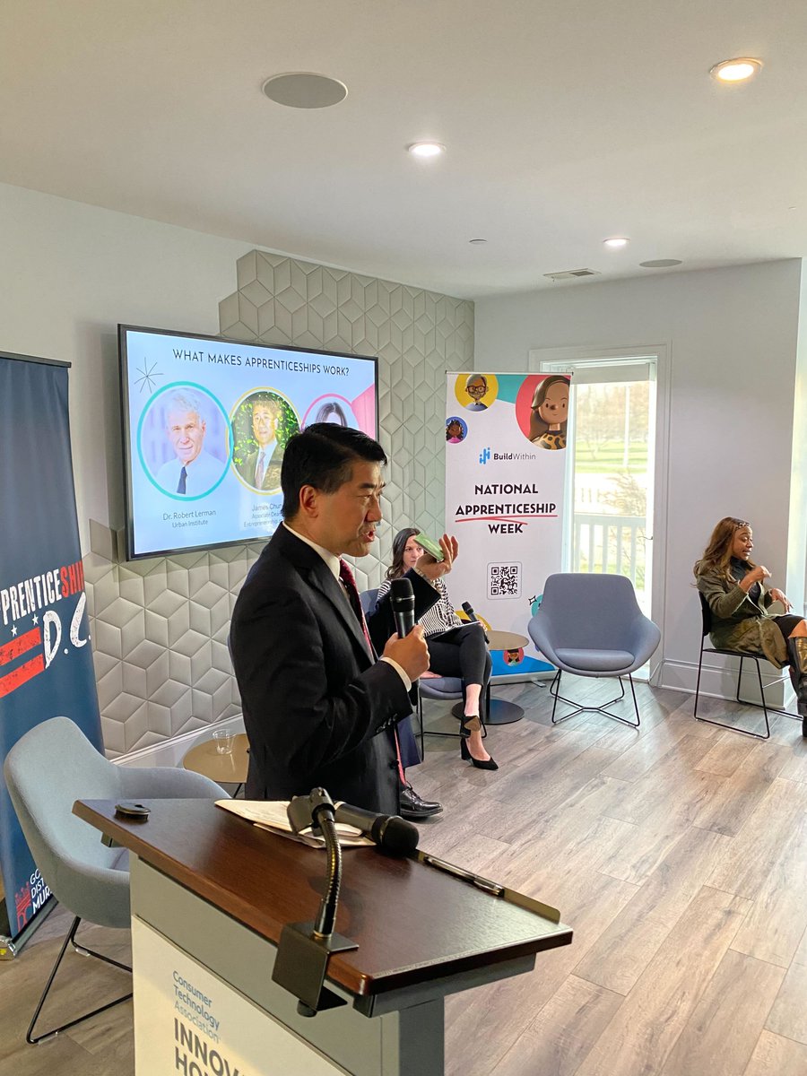 JoinBuildwithin's tweet photo. "I feel like I'm the biggest beneficiary of this program as an employer because I have two great apprentices. For me, it is a no-brainer." - @jimchung_gw
@GWInnovate
#NAW2022 #WeBuild2022 #WeBuildFutureOfWorkSummit
@ApprenticesTech https://t.co/wtwp107J3k
