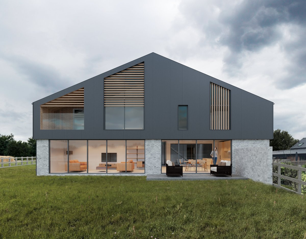 Planning consent just received for the conversion of a former grain store building into two contemporary dwellings on the edge of the village of Kingston, Cambridge.

#barnconversions #cambridge