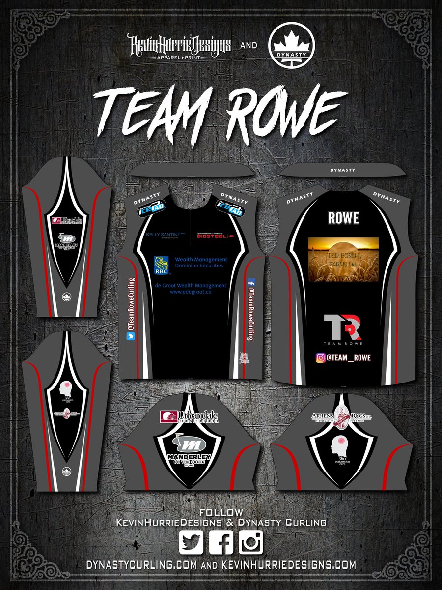 KevinHurrie's tweet photo. Apparel I Designed For Team Rowe
.
#kevinhurriedesigns #dynastycurling #teamdynasty #teamrowe #curling #curlingapparel #apparel #sports #sportsapparel #design #art #jersey #shirts #jackets #clothing #custom #sublimation #subdye #madeincanada #canadianmade https://t.co/azGbF7Hb8O