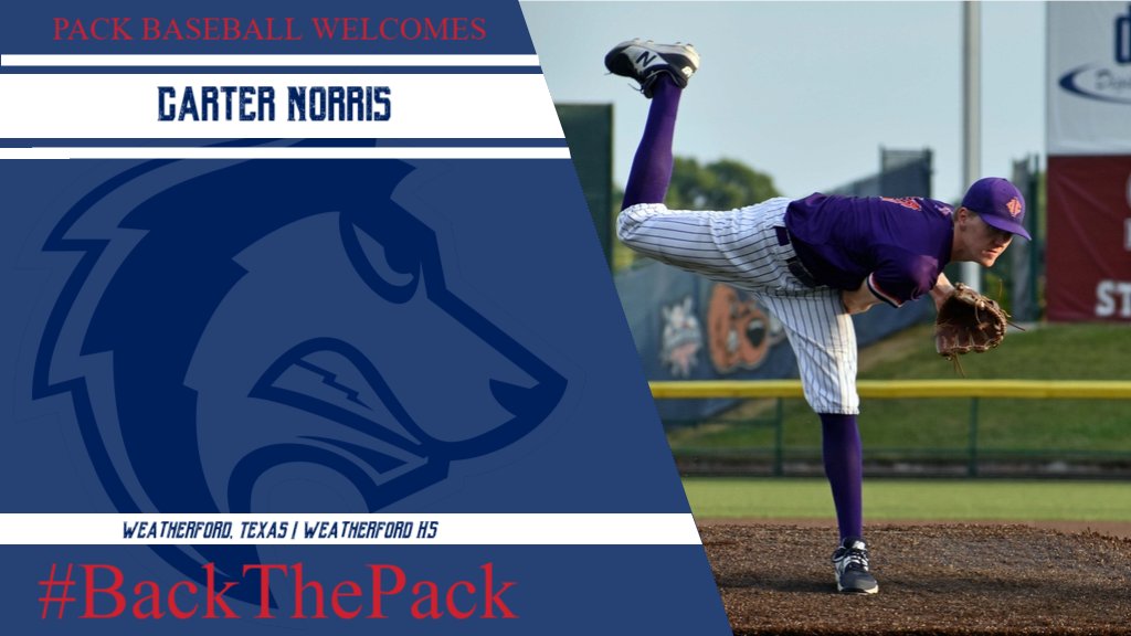 WELCOME TO THE PACK!!

RHP/OF- Carter Norris

#DevelopingChampions