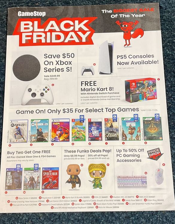 Cheap Ass Gamer on Twitter "GameStop Black Friday Ad. Buy 2, Get 1