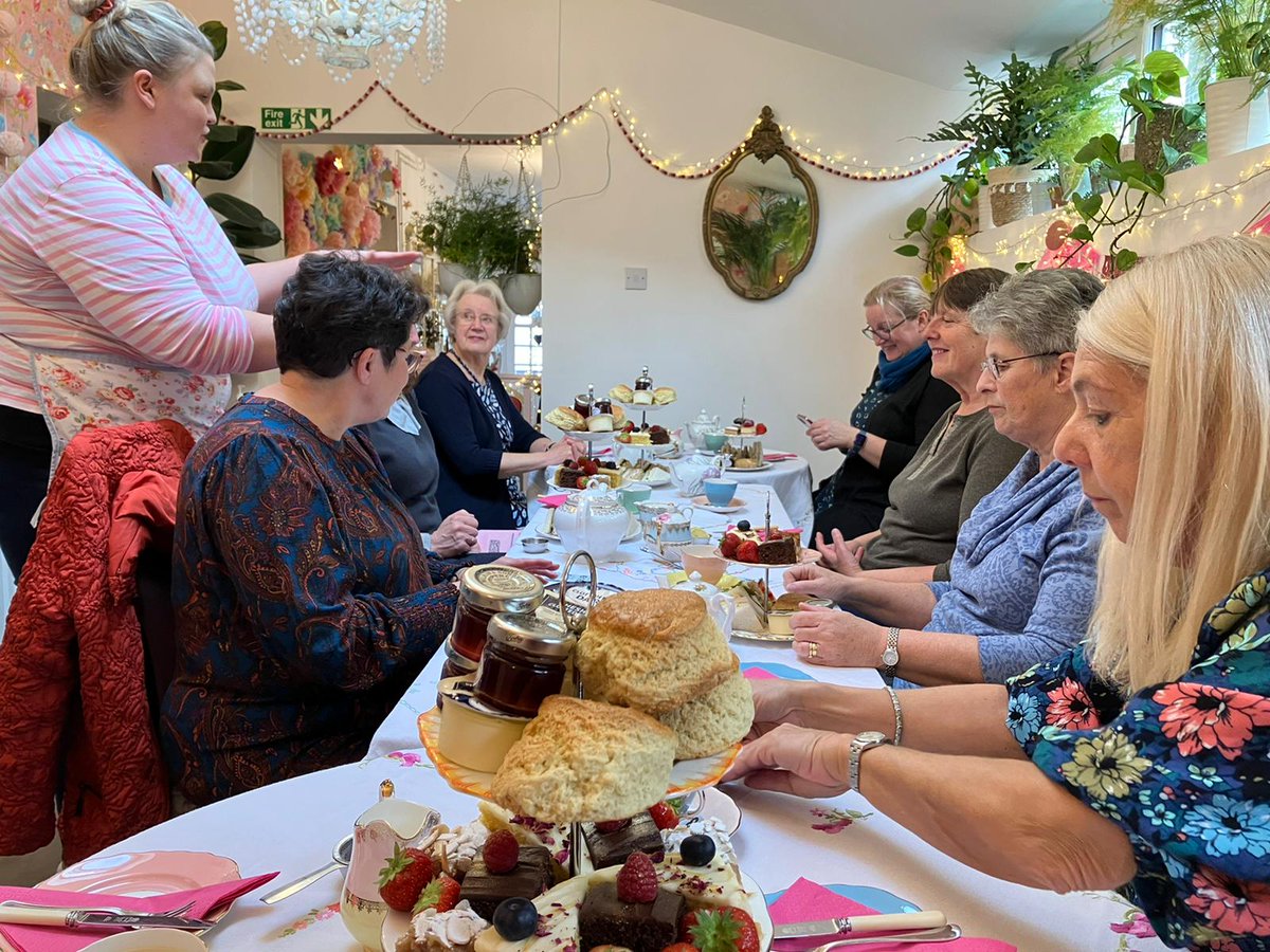 Members enjoyed a delicious afternoon tea at Poppy's tearooms in Northwich