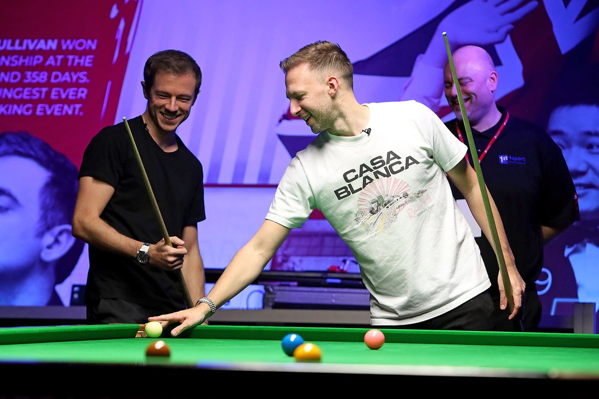 WPBSAofficial's tweet photo. Big thank you to @juddtrump and @JackLisowski who popped by our #CueZone a short while ago to share their knowledge with the crowd ahead of this evening's session 👏
Shout out to our two coaches Alan Roll and Mark Peevers too! 🎓
#CazooUKChampionship https://t.co/U5NznsAgS2