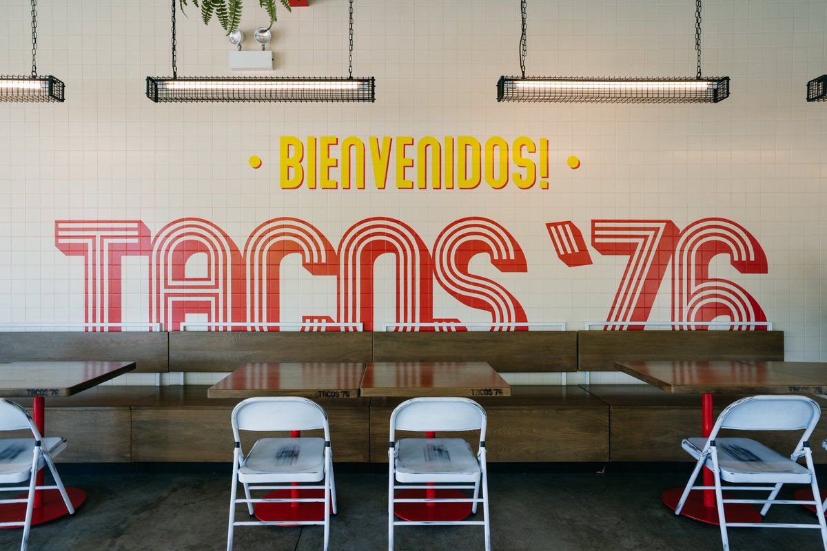 RightWaySigns's tweet image. Sign painting project we did for Tacos ‘76 in Oak Park, Illinois. #signpainting #tacos #oakpark