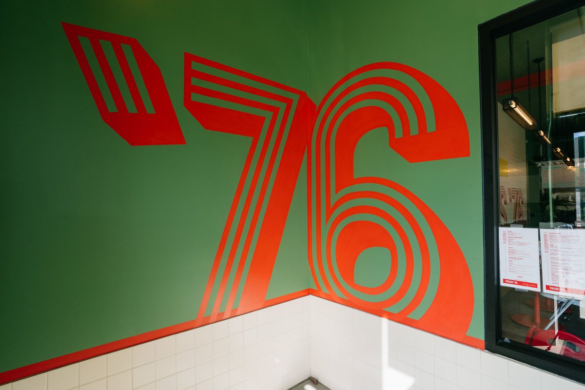 RightWaySigns's tweet image. Sign painting project we did for Tacos ‘76 in Oak Park, Illinois. #signpainting #tacos #oakpark