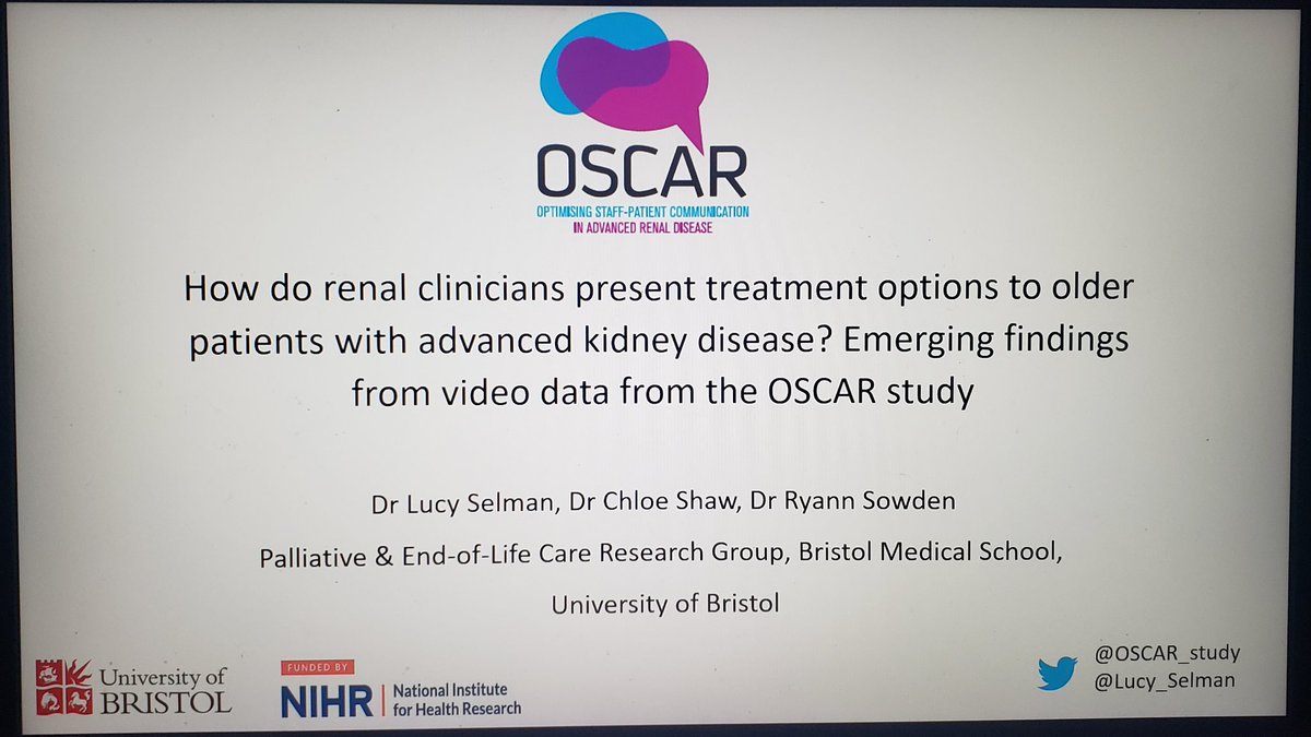 Lucy_Selman's tweet photo. Thanks for inviting us to talk about @OSCAR_study at #rsc2022! Brilliant meeting as always, thanks to all the organisers.
@DrFlissMurtagh @EdwinaBrown_PD @BarnyHole @Emma_L_Murphy https://t.co/Z7YswuWCBN