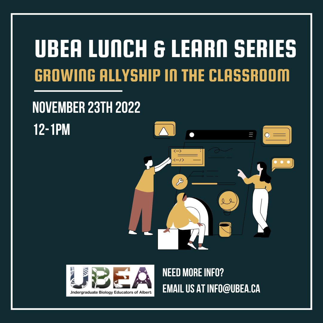 AB_Biology's tweet photo. Join us for our next virtual Lunch &amp; Learn! Email or DM us for the link 📩🔗 #biology #biologyeducation #scienceeducation #equity #edi https://t.co/B5RqbArmFI