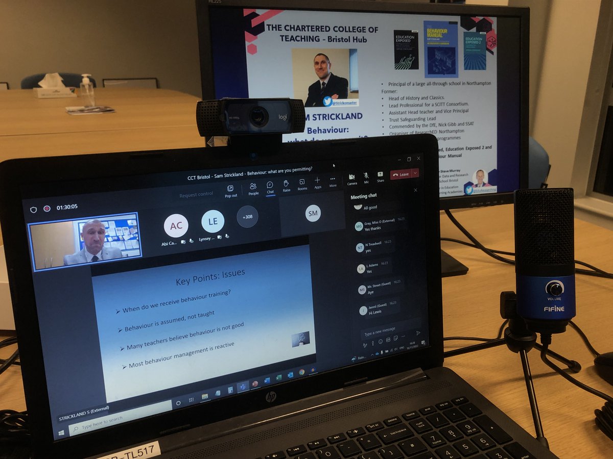 EduResearching's tweet photo. A fantastic and highly constructive talk regarding 'Behavioural Drift', presented with energy and enthusiasm by Sam Strickland (@Strickomaster) this evening as part of the @CharteredColl Bristol Hub meeting series.

Stay tuned for links to the recording...

#edutwitter https://t.co/svt1NcsSRX