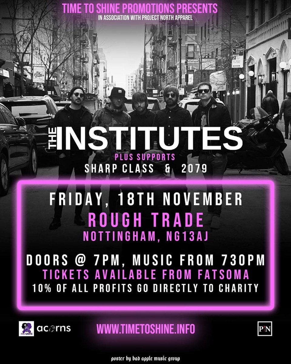 We’re playing Rough Trade in Notts this Friday night. 1 year to the day since our first gig. Tickets here: linktr.ee/Official2079