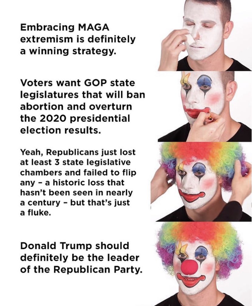 WCWStrategic's tweet photo. 🤡 Alert! The circus is back 2024. #clowns #TrumpIsALaughingStock #DemocracyIsAtStake https://t.co/G5XShlaA7c
