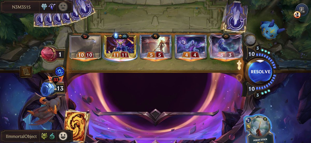 IImmortalObject's tweet image. Heart of the cards ….. it’s a thing 🫡