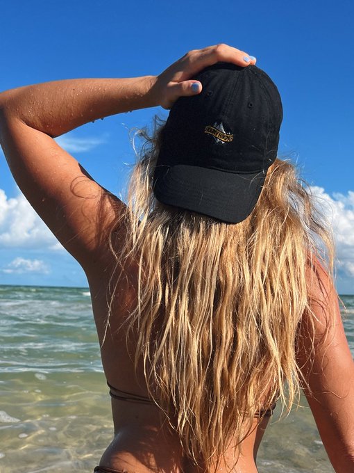HAPPY HEALTHY HORNY! The original HH dat hat is available now in black and sand.   - Embroidered logo -