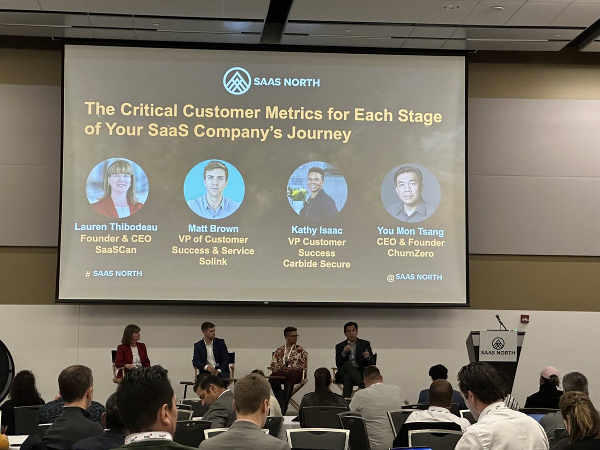 David Mennie (@david_mennie) on Twitter photo Enjoying the panel hosted by <a href="/lathib/">Lauren Thibodeau (she/her)</a> on critical metrics for SaaS companies at various growth stages. Good insight from the panelists.#saasnorth Enjoying the panel hosted by <a href="/lathib/">Lauren Thibodeau (she/her)</a> on critical metrics for SaaS companies at various growth stages. Good insight from the panelists.#saasnorth