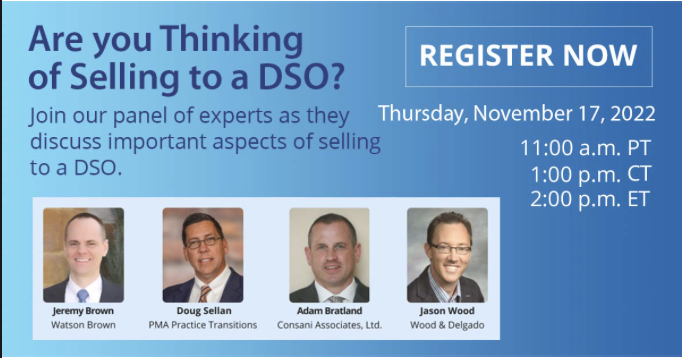 mycpsteam's tweet photo. ONLINE SEMINAR ALERT! Mark your calendars! 📅

The live panel discussion: “Are you Thinking of Selling to a DSO?” is happening next Thursday, Nov. 17, at 2 p.m. ET. Hear from this panel of experts!

Click here to register: https://t.co/3CvGX28xfu.

#ADSDentalTransitions #Webinar https://t.co/k2MfyNiO2W