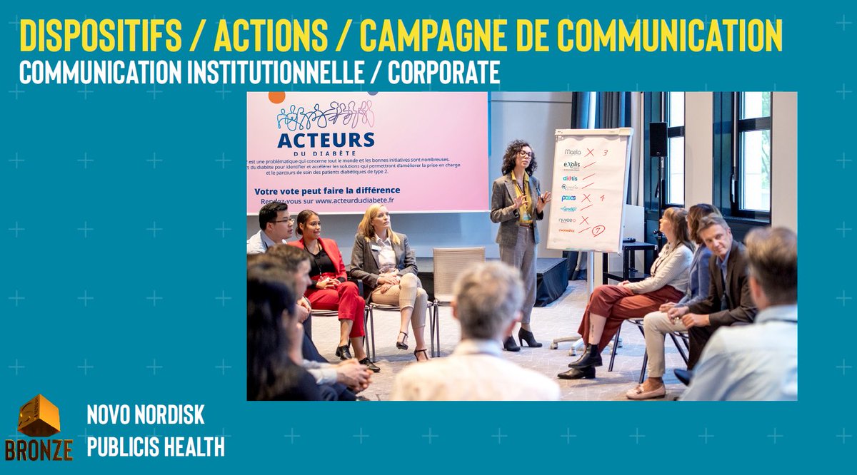 GP Stratégies de la Communication Santé 2022 : Cat Dispositifs/actions/campagne de communication – Communication institutionnelle/corporate : un BRONZE pour <a href="/NovoNordiskFR/">Novo Nordisk France</a> et l’agence <a href="/PubHealthFR/">Publicis Health France</a> pour la réalisation « Acteurs du Diabète ». Bravo à eux !
#gpstrat #Santé