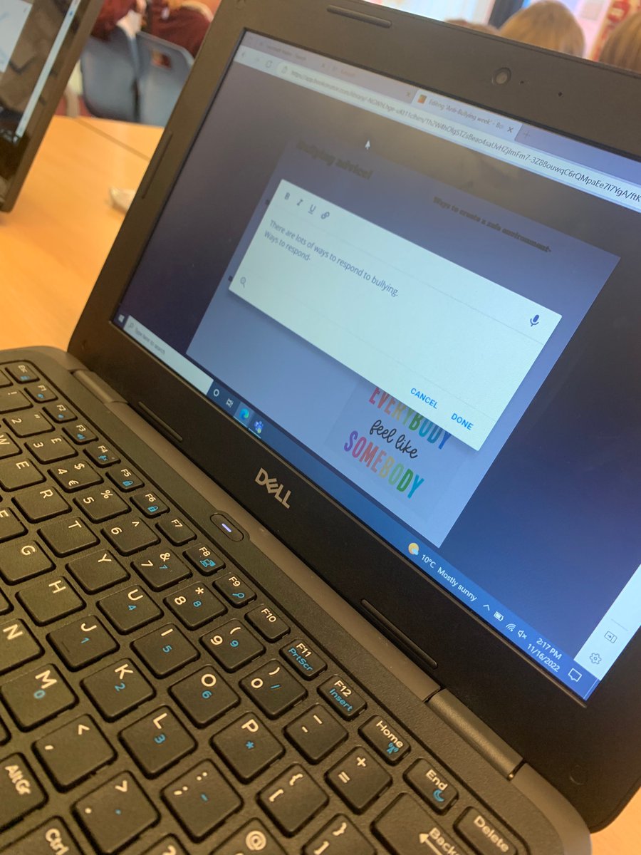 Jenny05199232's tweet photo. I was very excited to hear that Year 2 were now using BookCreator. I observed the class today and they were very eager to show me what they had been doing. They had designed an Anti-bullying book; they shown me how to add text. #pdy1076 #bookcreatorteam #primayed https://t.co/fgEOZOVFrd