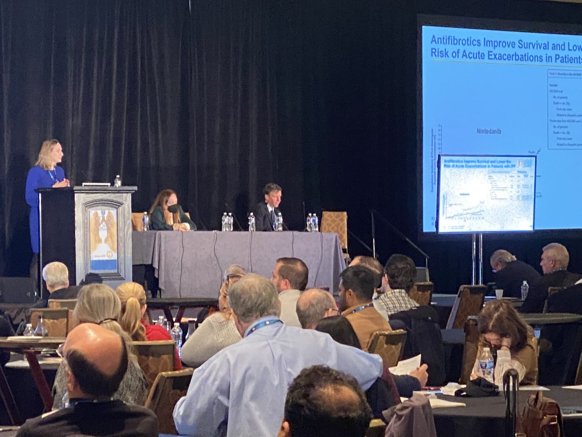 meilan_han's tweet photo. Amazing to be at #GOLDCOPD2022 in person! In addition to releasing @GOLD_COPD 2023, great discussions on other topics such as interstitial lung abnormalities in COPD. Excellent presentation by @AnnaPodolanczuk on anti-fibrotics in #COPD. https://t.co/HsQ0vCehBn