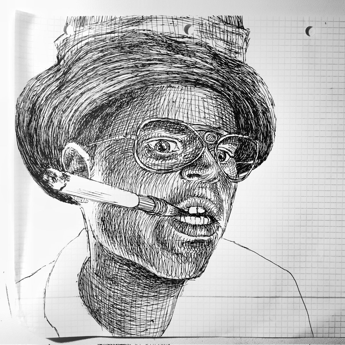 xaoc_000's tweet photo. dibujo hecho en clase
ya habia hecho un dibujo de miedo y asco en las vegas pero me gusta mucho la peli https://t.co/RS9x2HpH5W