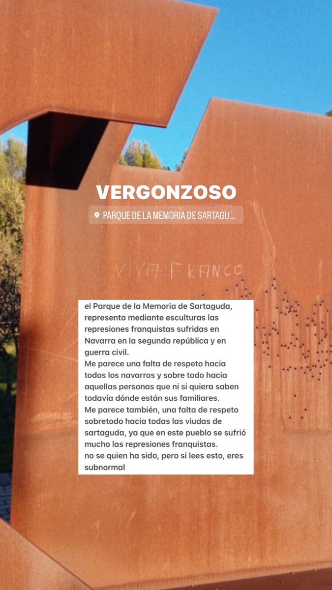 no se trata de una cuestión política, se trata de mantener un respeto a una memoria histórica. Lo que paso en Sartaguda fue una auténtica tragedia.