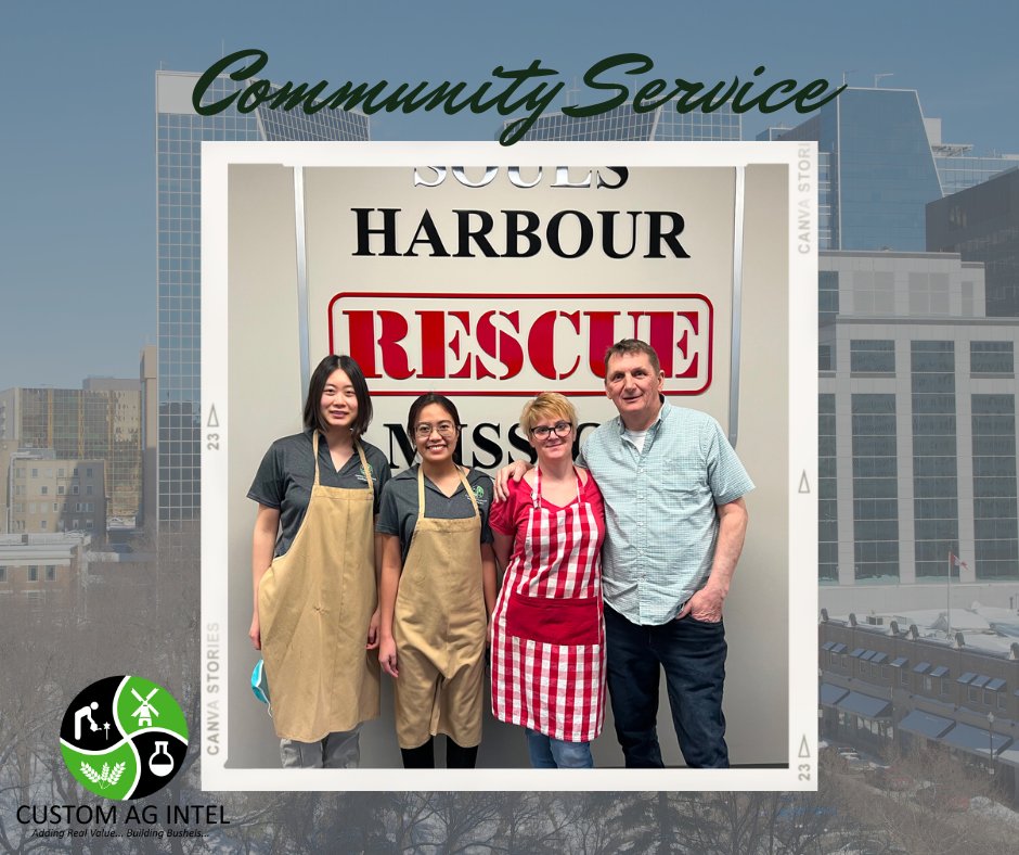 CustomAgIntel's tweet photo. Thank you to @souls_harbour for having us out to help serve hot meals to those in need!

#CustomAg #communitymatters #volunteering #yqr https://t.co/d4ijTpJxxp