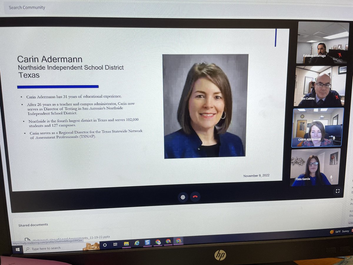 shannonkuhrt's tweet image. Excited to hear our very own @CarinAdermann share about #localtesting on @natponline today! @NISD_Testing