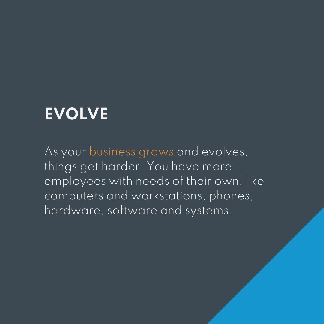 clearbridge's tweet photo. As you grow and evolve, everything about you changes and with it, your needs and requirements change too! When your business grows, so do your technology needs.

Do you know what your technology needs are?

We're here to make your digital growth or transition a smooth process. https://t.co/uJoltfEWhY